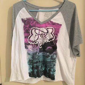 Fox off the shoulder shirt